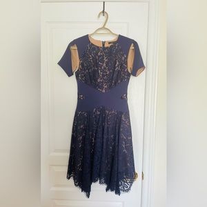 BCBGMAXAZRIA Midnight blue dress